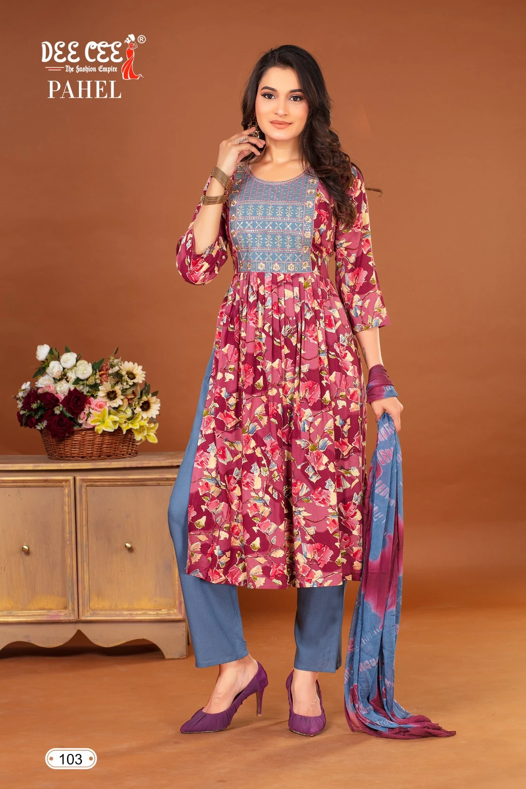 Deecee Pahel Rayon Foil Print Wholesale Readymade Salwar Suit Catalog — Wholesale Salwar Suits, MPA wholesale from Surat - Gallery Image 5